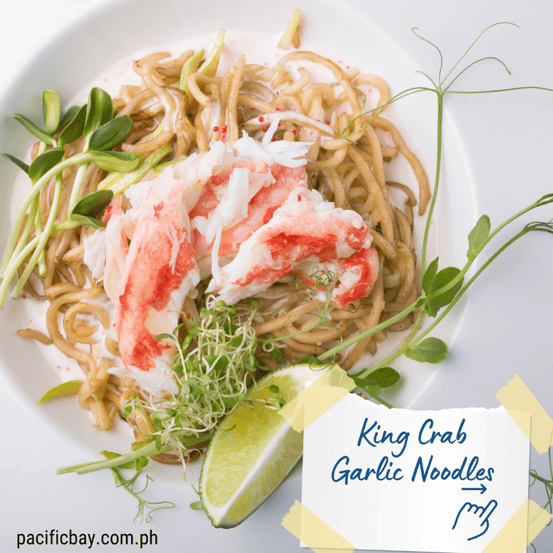 King Crab Garlic Noodles - Pacific Bay