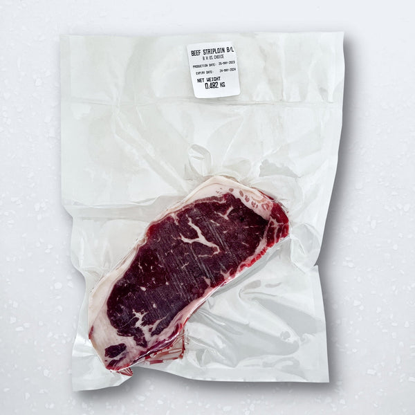 Braveheart Black Angus US Choice Beef Striploin Steak - Pacific Bay