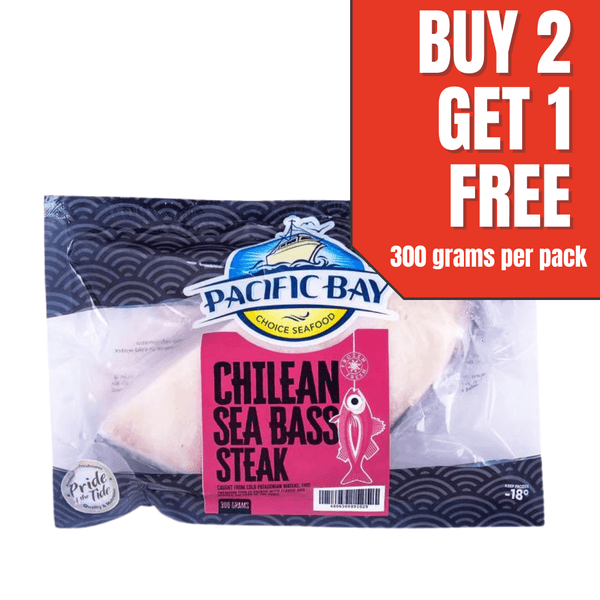 Buy 2 get 1 FREE Chilean Seabass Steak - Pacific Bay