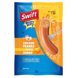 Swift Chicken Franks with Cheese Jumbo - Pacific Bay